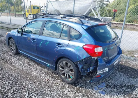 2013 Subaru Impreza 2.0I Sport Premium из США, поврежденный, VIN JF1GPAL60D2866281